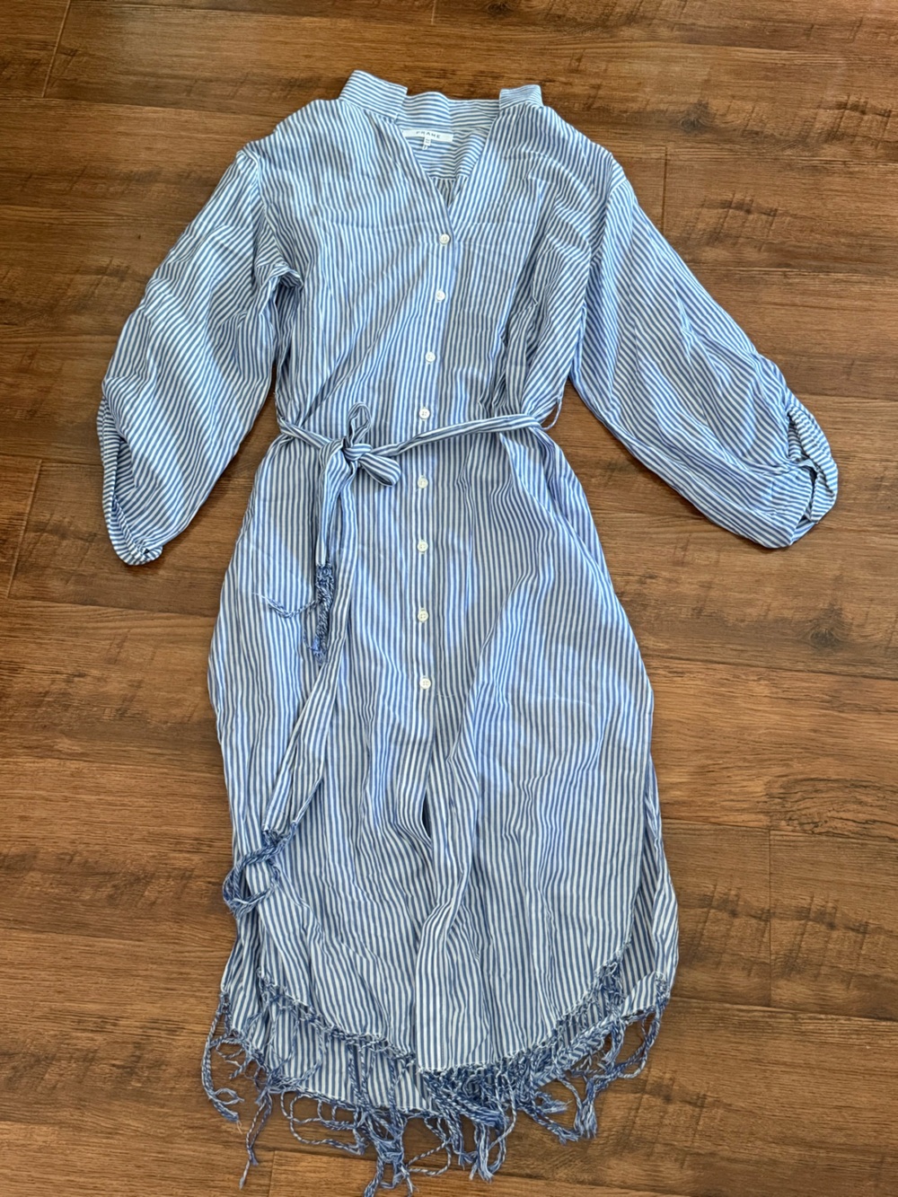 FRAME Long Caftan Dress Blue
White Stripe XS / S